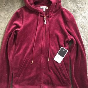 Juicy couture gold + rhinestone hoodie size xs